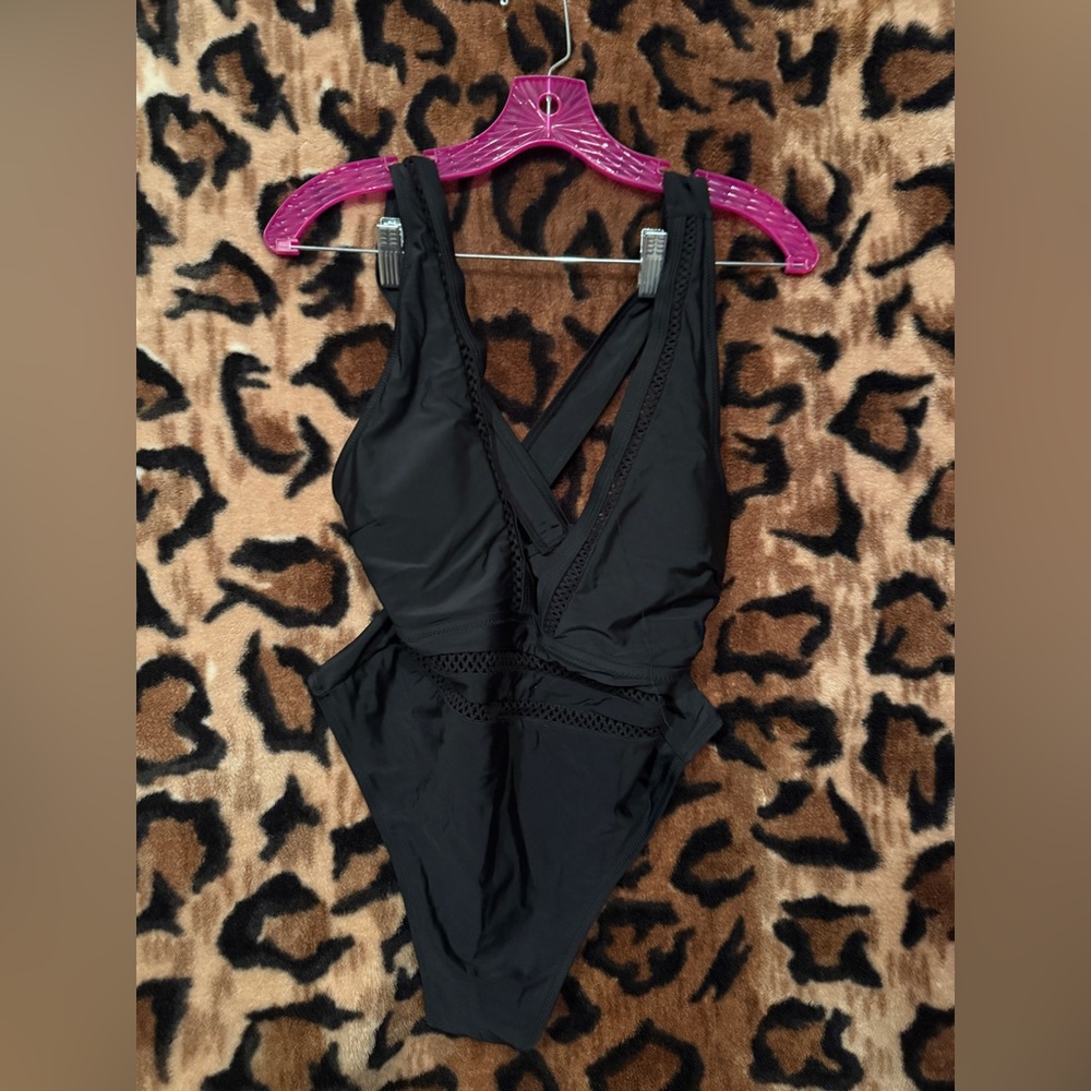 Michael Kors Black One Piece Swimsuit